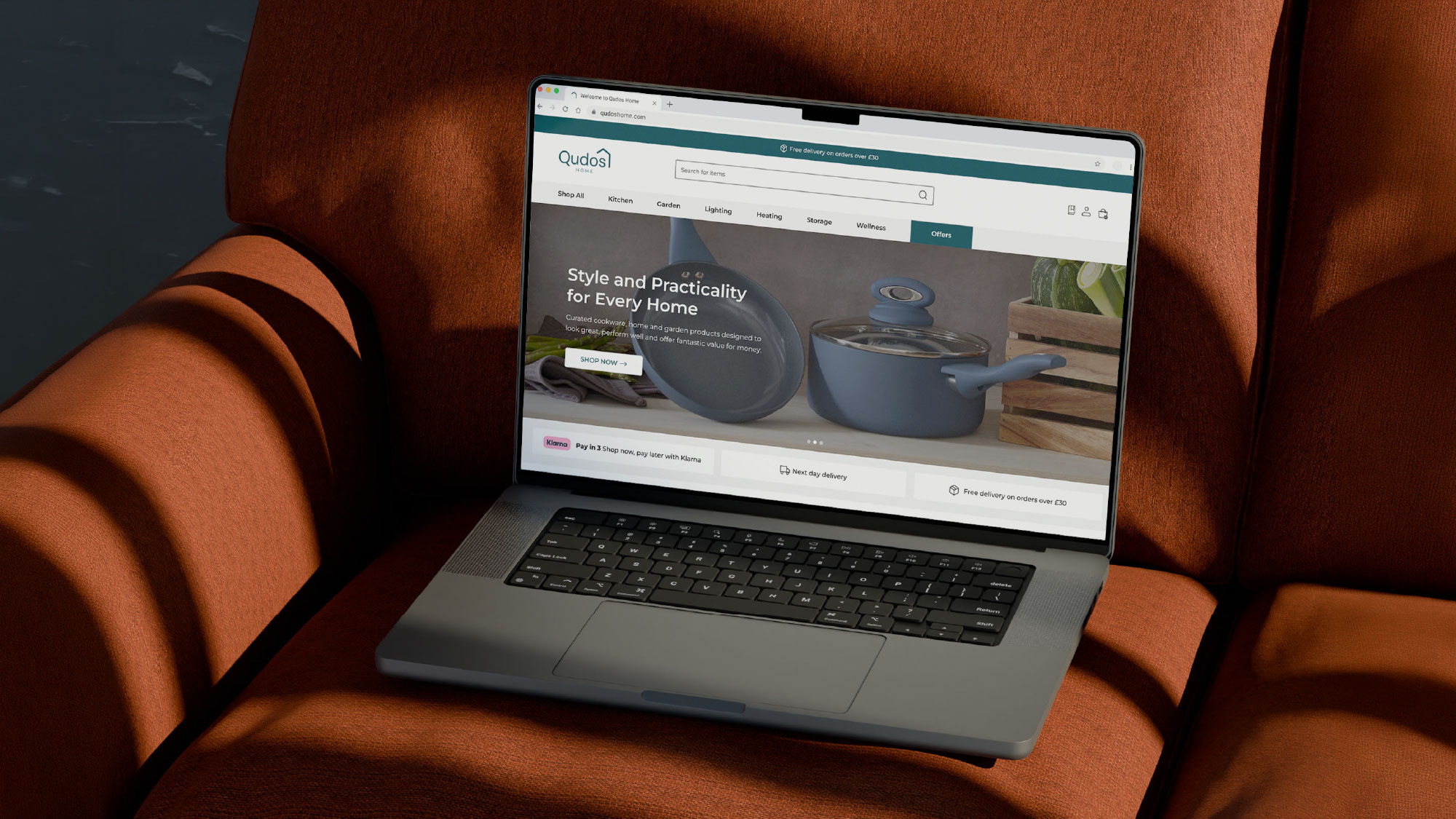 Homeware website design